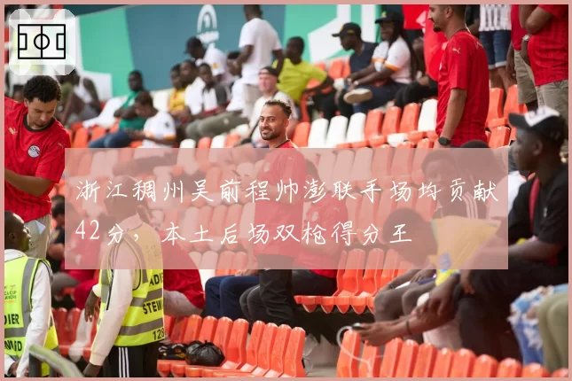 浙江稠州吴前程帅澎联手场均贡献42分,本土后场双枪得分王